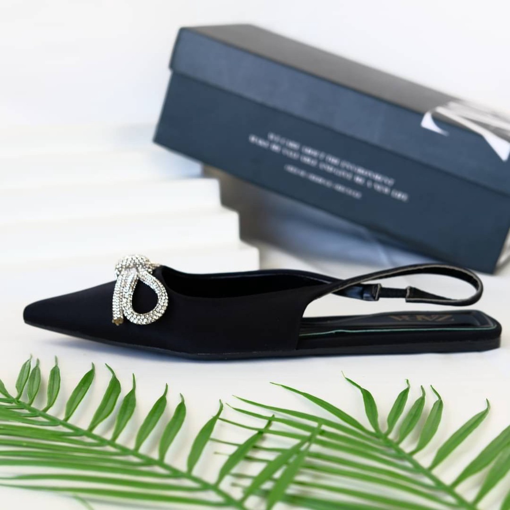 [7.7 Boombastis Sale⚡] - SEPATU WANITA FLAT SLINGBACK SHOES ZS456 PREMIUM IMPORT