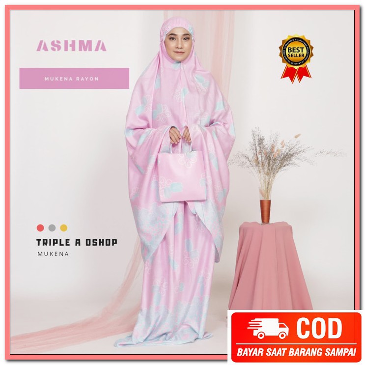 Mukena Bordir Mewah Dewasa Jumbo Premium Terbaru 2021 Tasikmalaya KV352 Mukena Dewasa Bali Ashma | K