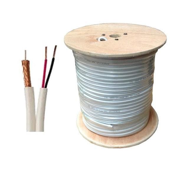 Kabel CCTV RG59 + Power RG59+P Coaxial CCTV Cable meteran