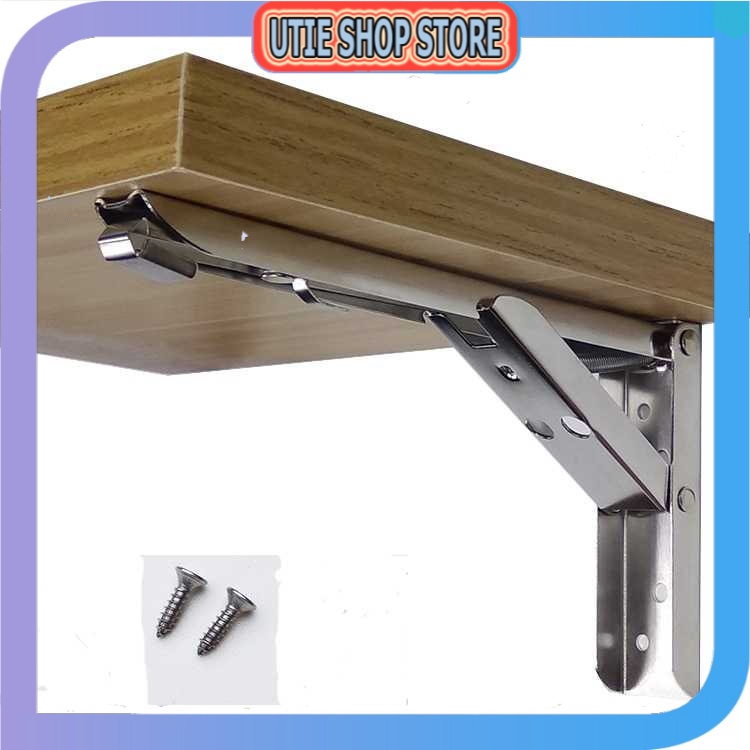 USS - Taffware XIDA Bracket Engsel Stainless Steel 65kg 14Inch 2PCS JM007 - Utie Shop Store