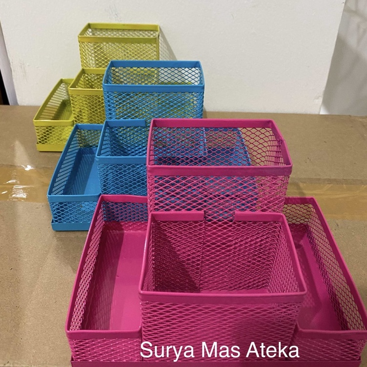 

Desk Set/ Tempat Pensil Sekat Jaring Warna