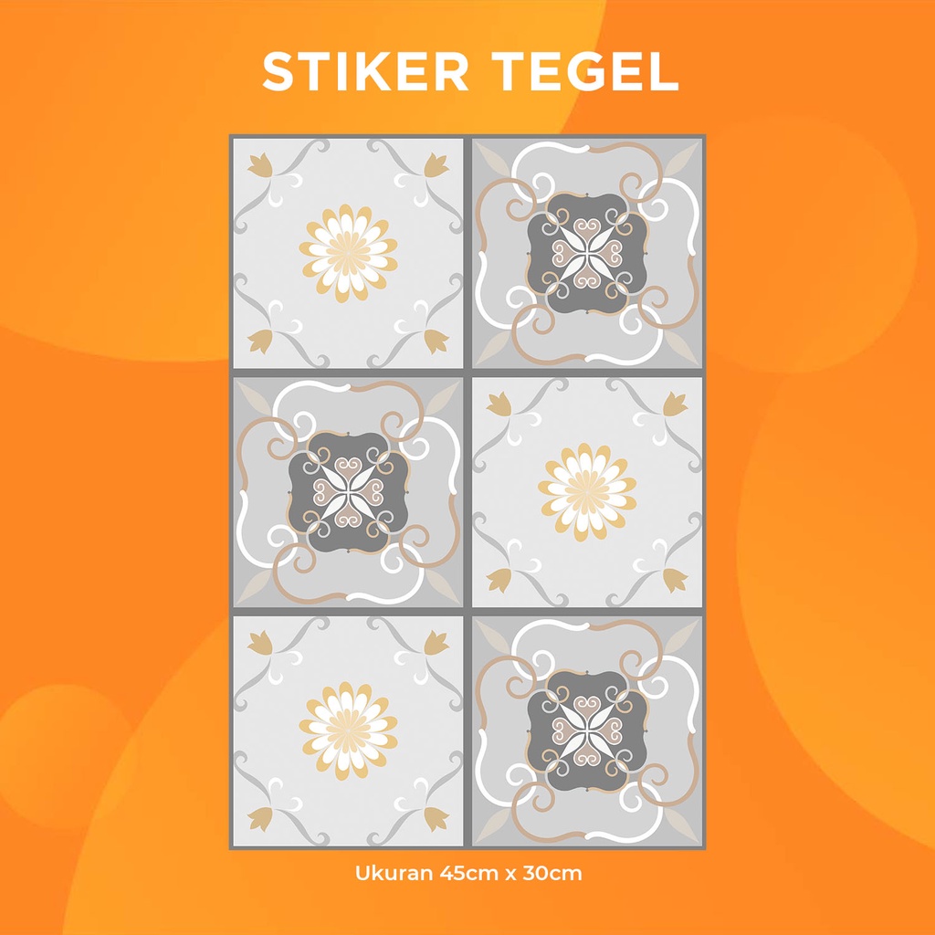 [BM Stiker Tegel] Art Black / STIKER DINDING / STIKER KERAMIK / STIKER LANTAI