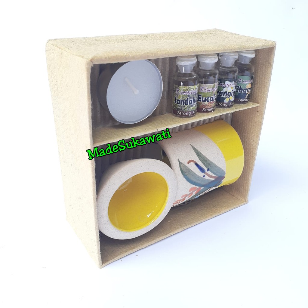 Paket Tungku essential oil minyak aroma terapi burner bali Aromaterapy