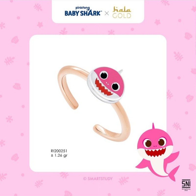 Cincin Anak Hala Gold Baby Shark Collections RI200251