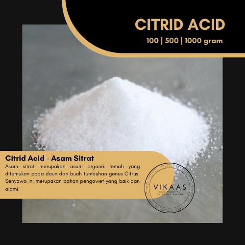 

Asam Sitrat | Citrid Acid 50 100 500 1000 gram | Vikaas Raw Material