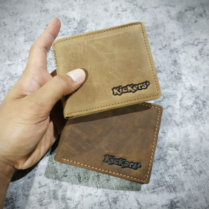 Dompet Kulit Pria Crazy Horse Lipat Standar