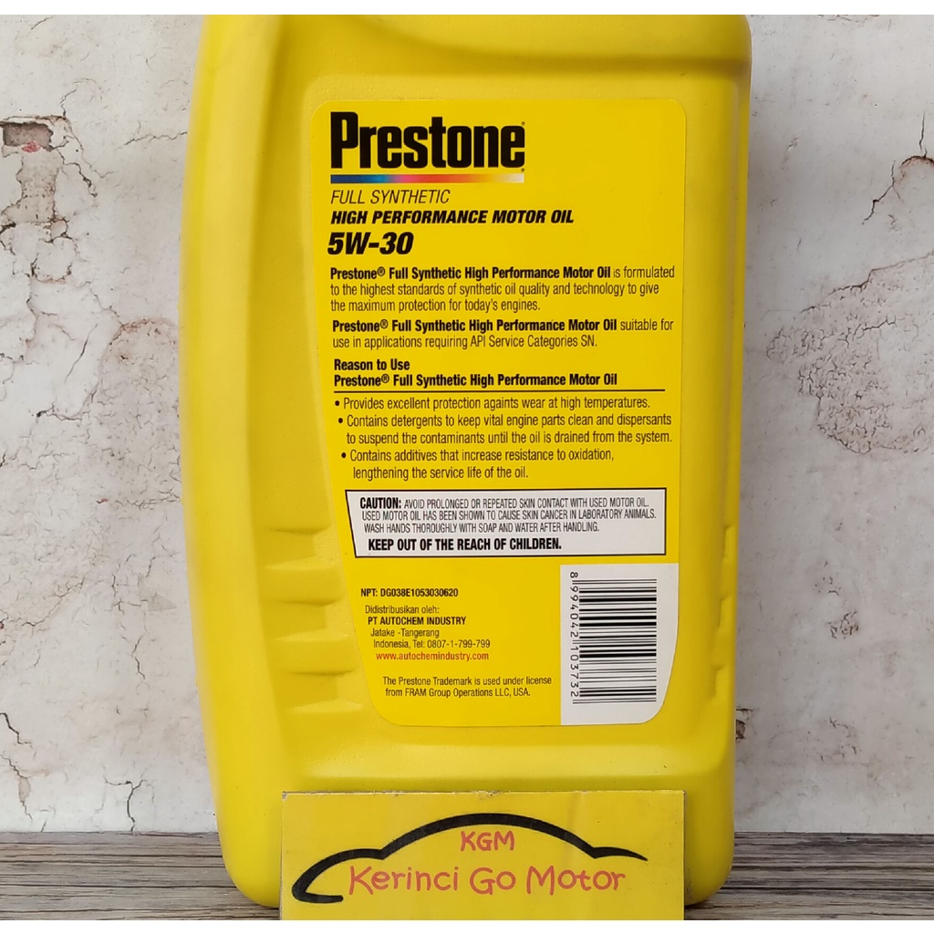 OLI PRESTONE 5W-30 1L FULL SYNTHETIC OLI MESIN PRESTONE