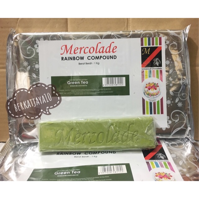 MURAH MERCOLADE GREEN TEA Rainbow Greentea Grenti 1 Kg