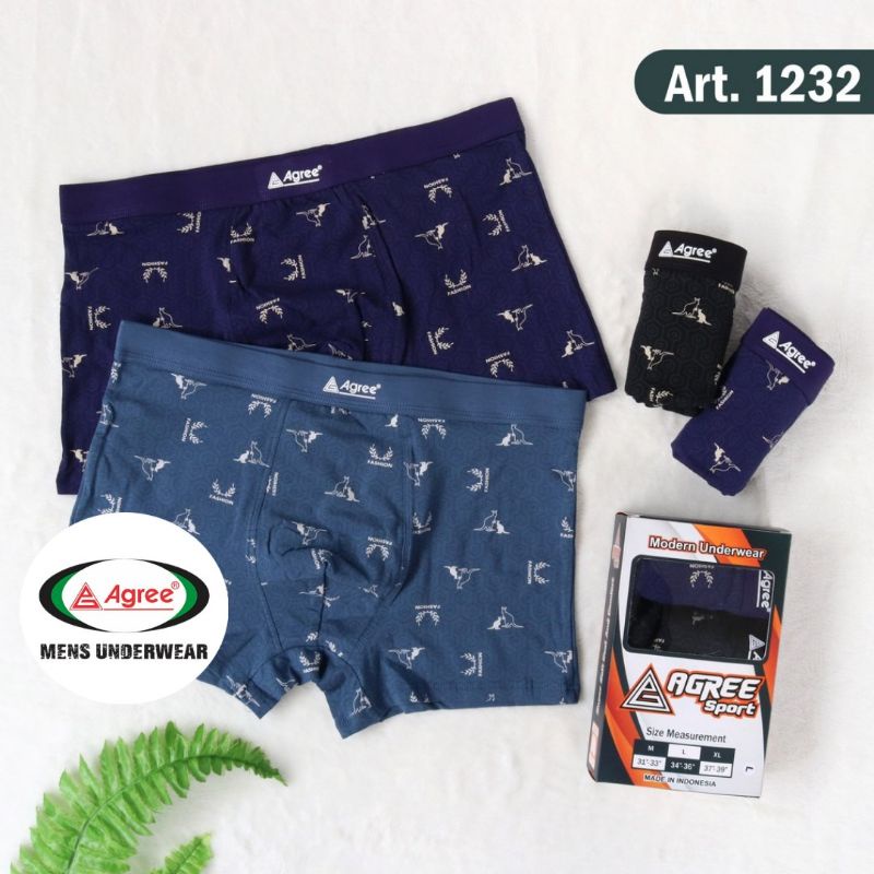 Celana Dalam Pria Agree 1232 / CD Laki Agree / Boxer Pria Agree / CD Laki Premium