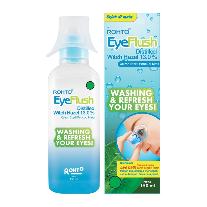 Rohto Eye Flush - Cairan Steril Pencuci Mata