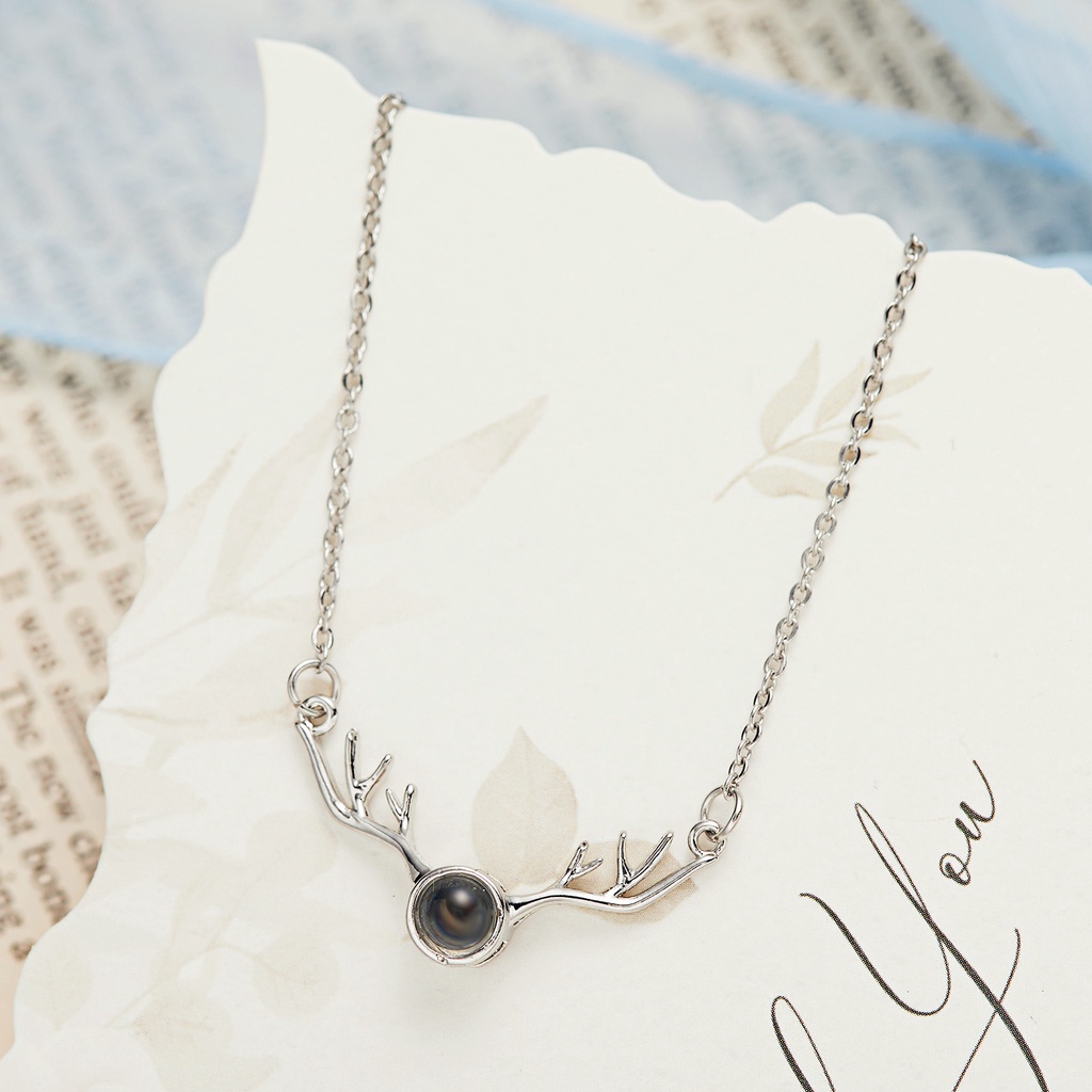 Kalung Rantai Klavikula Proyeksi 100 Jenis I Love You Untuk Hadiah