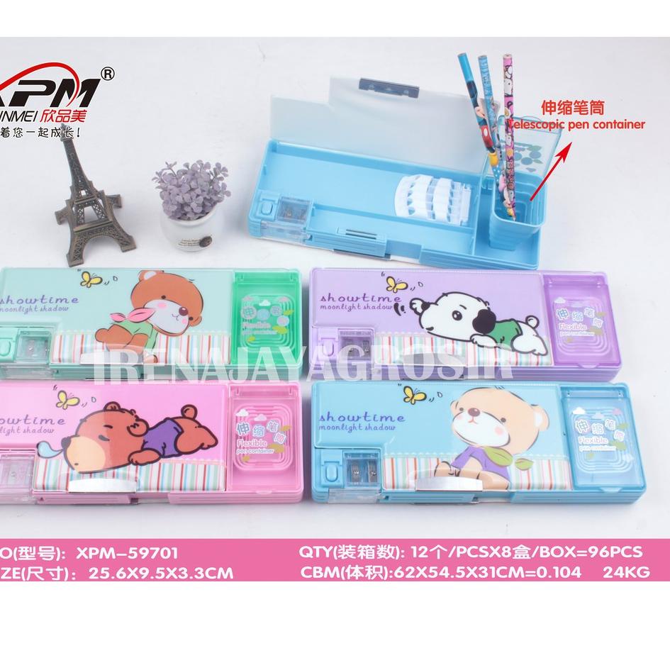 

[PRODUK N9ZWJ] IRENAJAYAGROSIR - PENCIL CASE KOTAK PENSIL SERUTAN ANAK SEKOLAH MAGNET 2 SISI BFV