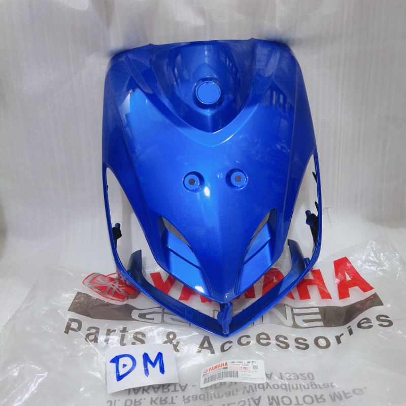 legshield panel tameng dada depan Mio lama smile warna biru 28D-F8311-00-P3 asli Yamaha