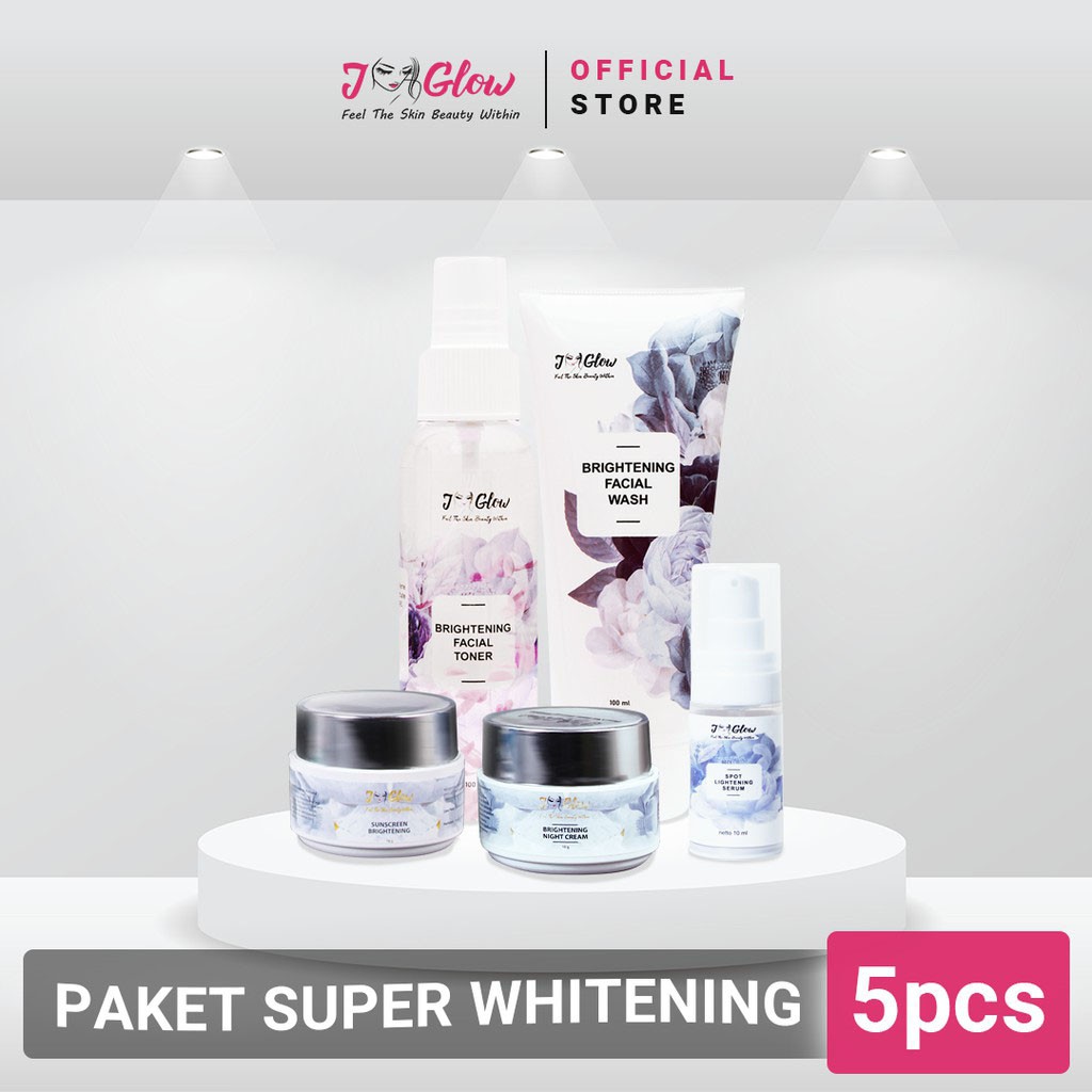 JGLOW PAKET SUPER WHITENING Skincare Perawatan Kecantikan Bpom