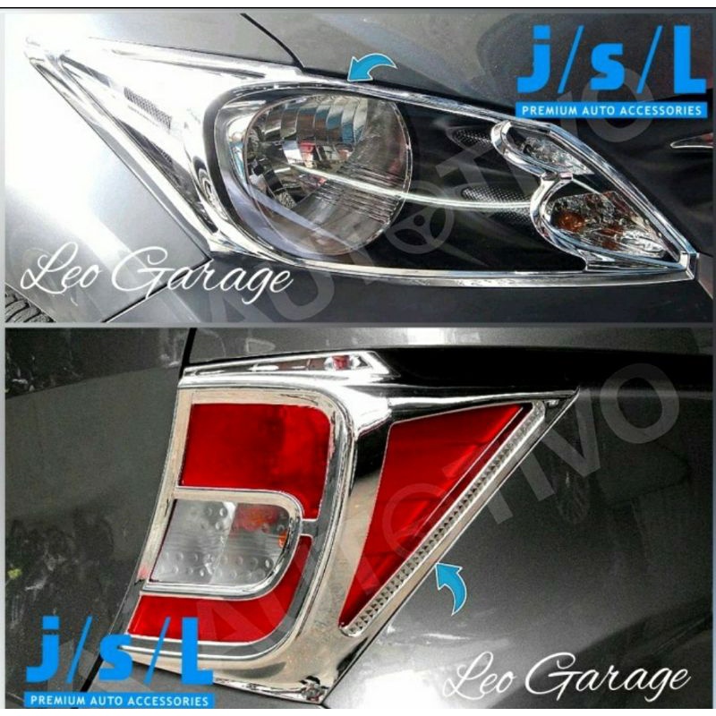 HONDA FREED 2012 2020 PAKET GARNISH LAMPU HEAD TAIL LAMP LIST LIS LAMPU MOBIL COVER CHROME