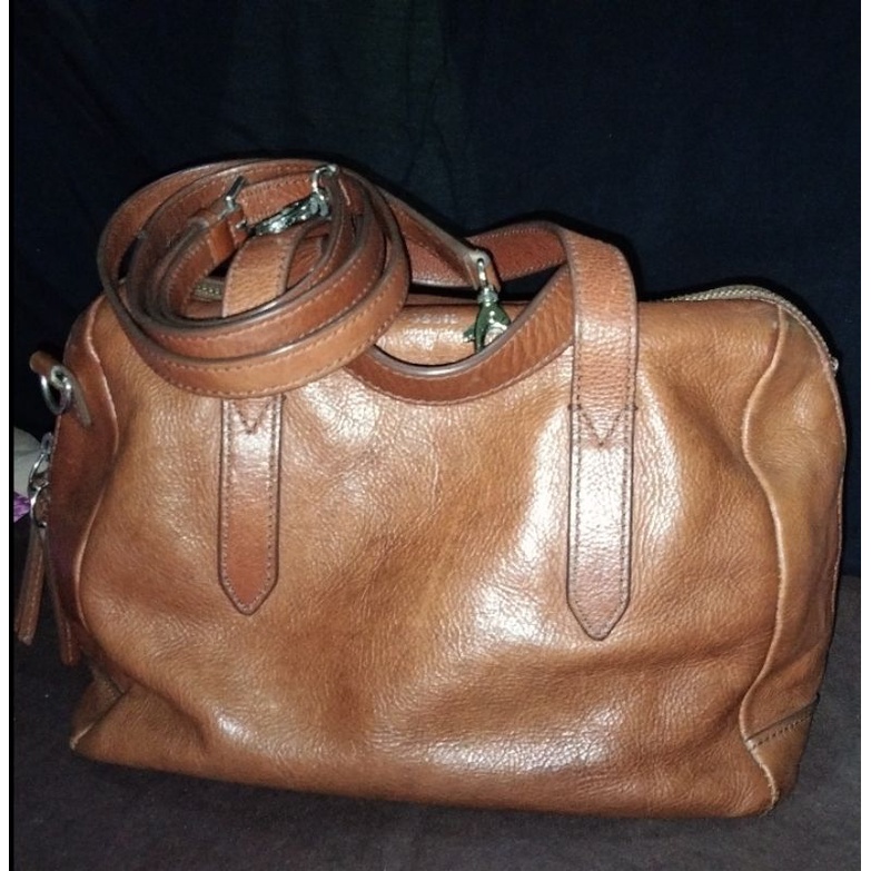 Fossil Sydney Satchel Brown