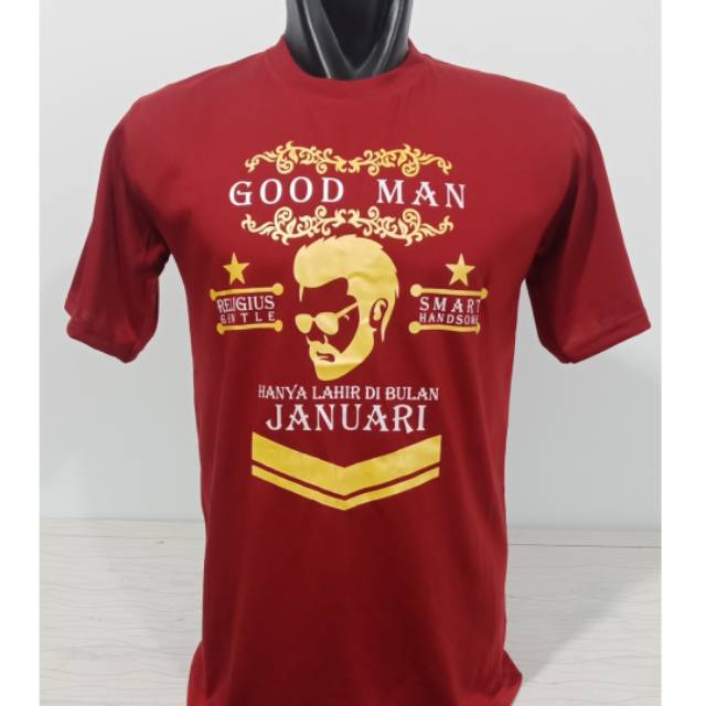  PROMO Kaos  Pria  Terbaik Hanya Lahir Di Bulan JANUARI  