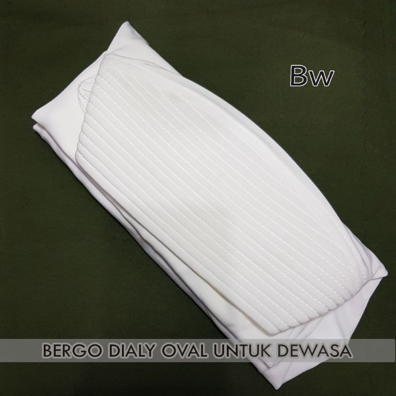 bergo dasya//oval polos//bergo dasya dewasa//bergo sekolah-BW /putih tulang