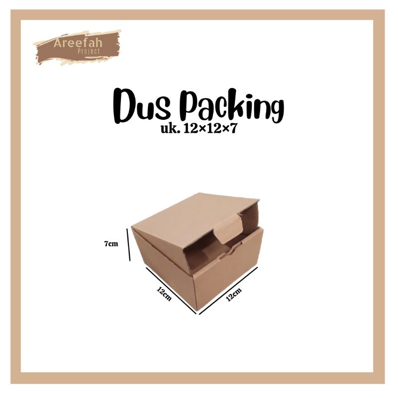 

KARDUS KARTON / KARDUS BOX / KARDUS PACKING DIE CUT UKURAN 12x12x7 cm