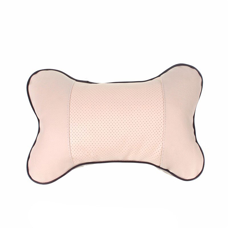 Bantal Kulit Car Headrest Pillow Car Seat Pillow Penyangga Kepala Leher Bantal Tidur Travel Untuk Anak Dewasa