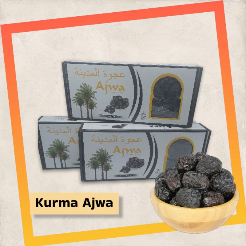 

Kurma ajwa/kurma nabi 500gr [kemasan dus ]