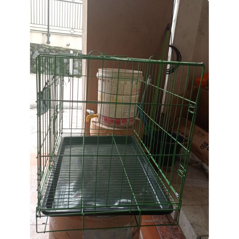 Kandang Lipat kucing anjing kandang besi 60 cm GOJEK GRAB