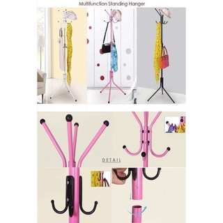 ELDE 1 - Hanger Gantungan Baju Tas Topi / Stand Hanger Hook Multifungsi 45 x 45 x 172 cm