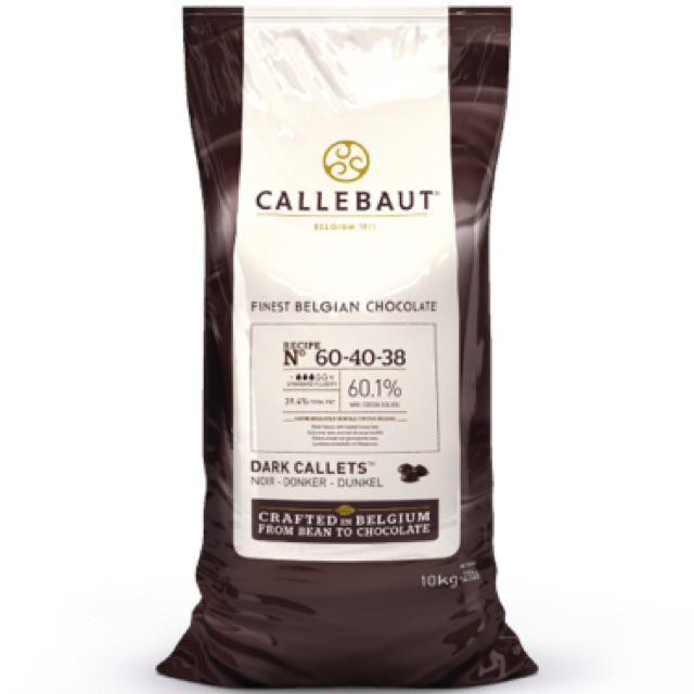 CALLEBAUT DARK NOIR CHOCOLATE COUVERTURE  60% 1KG