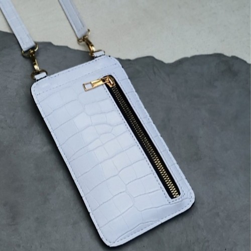 WALET CROCO WHITE