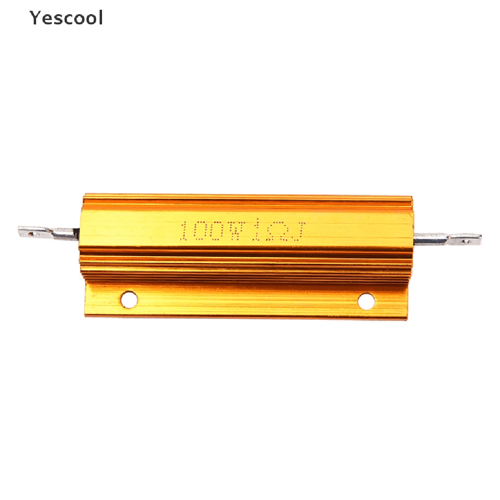 Yescool Masker Wajah Untuk Kecantikan Wanita  Resistor Power 1 / 2 / 4 / 8 / 10 Ohm 100W Bahan Aluminum