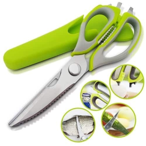 Gunting Dapur Multi 8in1 - Kitchen Scissors - Gunting Dapur Stainless