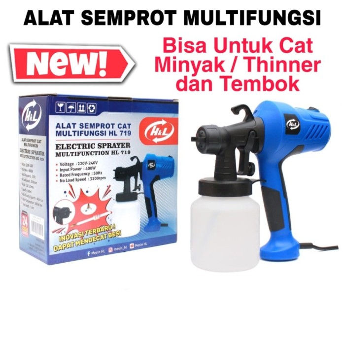 electric spray gun listrik h l hl 719 alat semprot cat minyak tembok elektrik multifungsi spray cat 