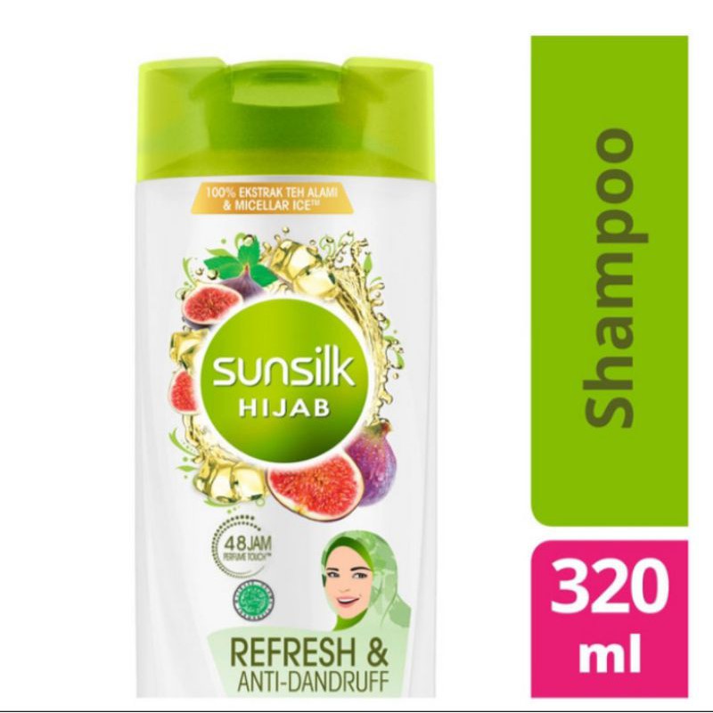 Shampoo Sunsilk hijab recharge refresh &amp; anti dandruff 320 ml