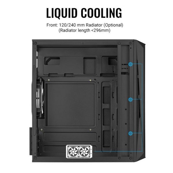 Casing Aerocool CS-107 FRGB Acrylic Panel