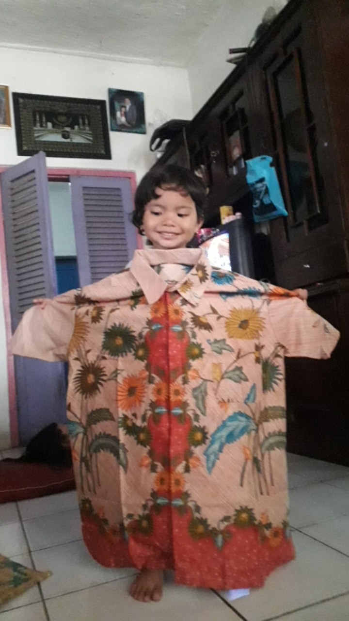 Batik Couple Keluarga Sania Ruffle Ori Ndoro Jowi Dnt Sarimbit Batik Halus Motif Encim