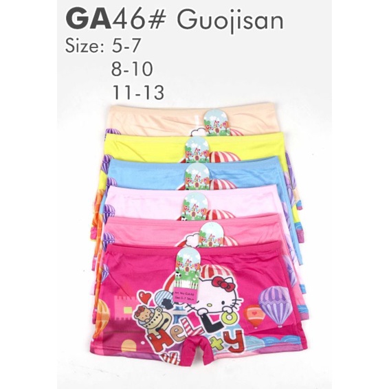 6 pcs Celana dalam boxer anak perempuan