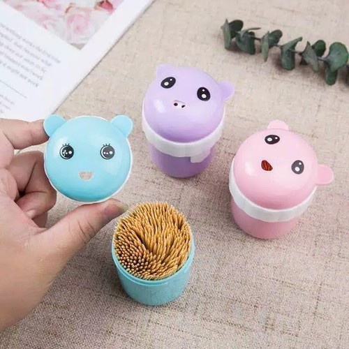 Tempat Tusuk Gigi Karakter Lucu - Toothpick Holder Storage