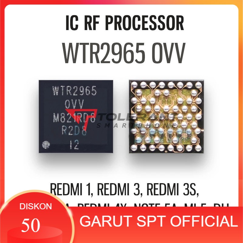 IC RF WTR2965 0VV WTR 2965 (Sinyal/Signal Prosessor) XIAOMI Redmi 4A Redmi 1s Redmi 3s Redmi 4x