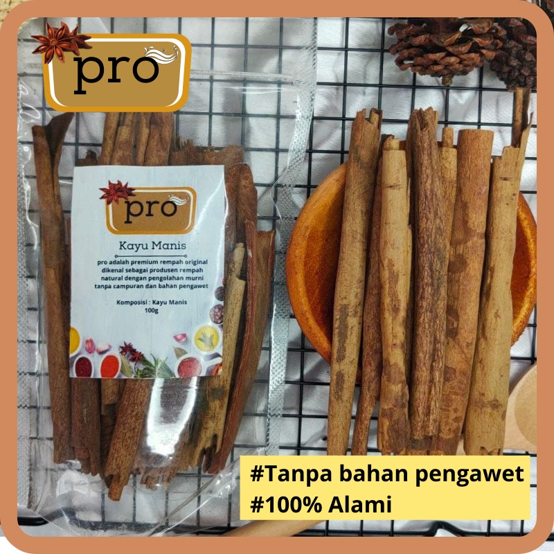 

Kayu Manis Batang Kualitas Premium Isi 100 gram Bumbu Dapur Bergaransi / Cinnamon