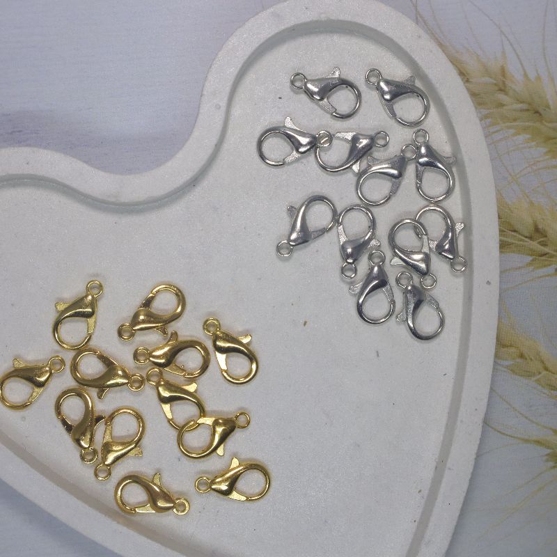 Kokot Udang 14 mm / Lobster / Pengait / Kait Kalung Konektor (Lusin)