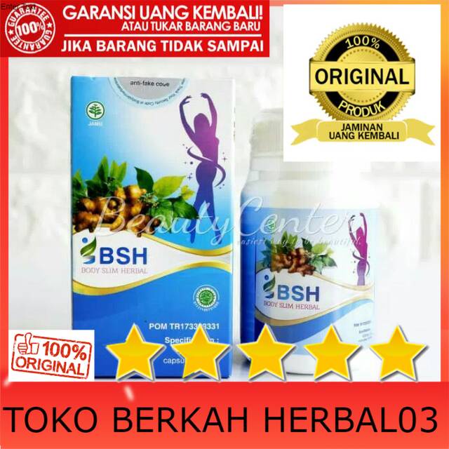 100% ASLI BSH BODY SLIM HERBAL ORIGINAL BISA DI TRACK PELANGSING BADAN AMPUH - PENURUN BERAT BADAN