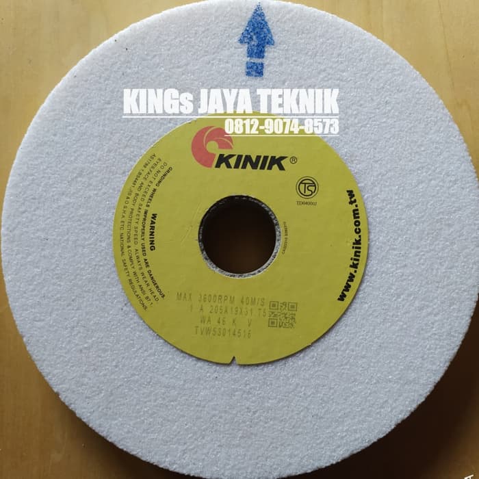 BATU GERINDA POLES(1A 205 X 19 X 31.75 WA 46 KINIK GRINDING WHEEL