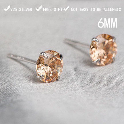 50 buah desain perak Italia 925 anting-anting wanita asli Korea fashion perhiasan anting[tidak mudah luntur] [tidak alergi]-6