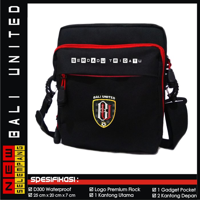 TAS SELEMPANG NEW BALI UNITED HITAM