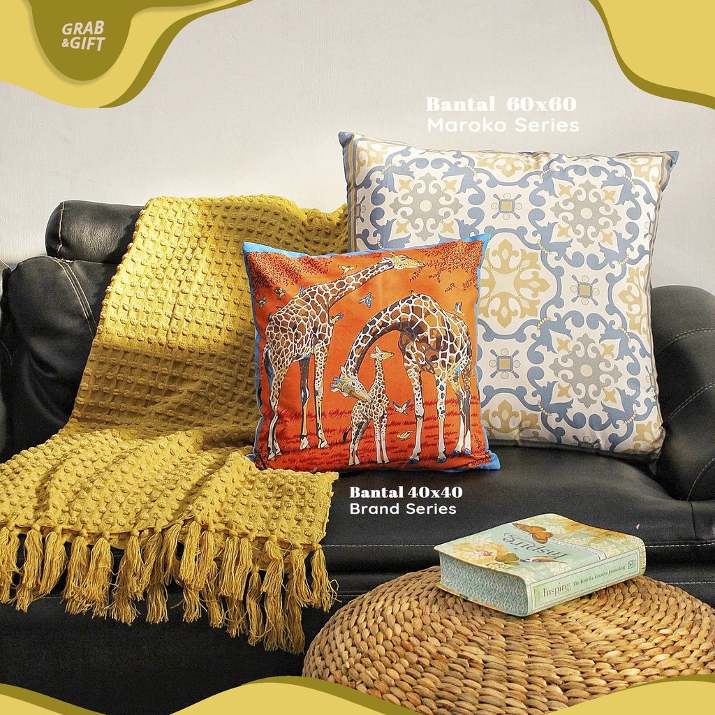 SARUNG Bantal 60x60 Sofa Motif Maroko Timur Tengah Arabik Marocco Tile Turkish Turki 60 cm Grabandgift