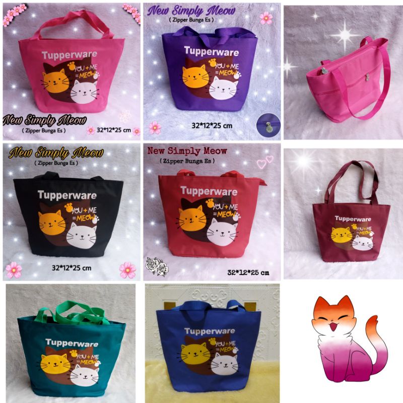 Delight Butterfly Bag / tas Tupperware kupu kupu / tas bekal kupu kupu zipper bunga es
