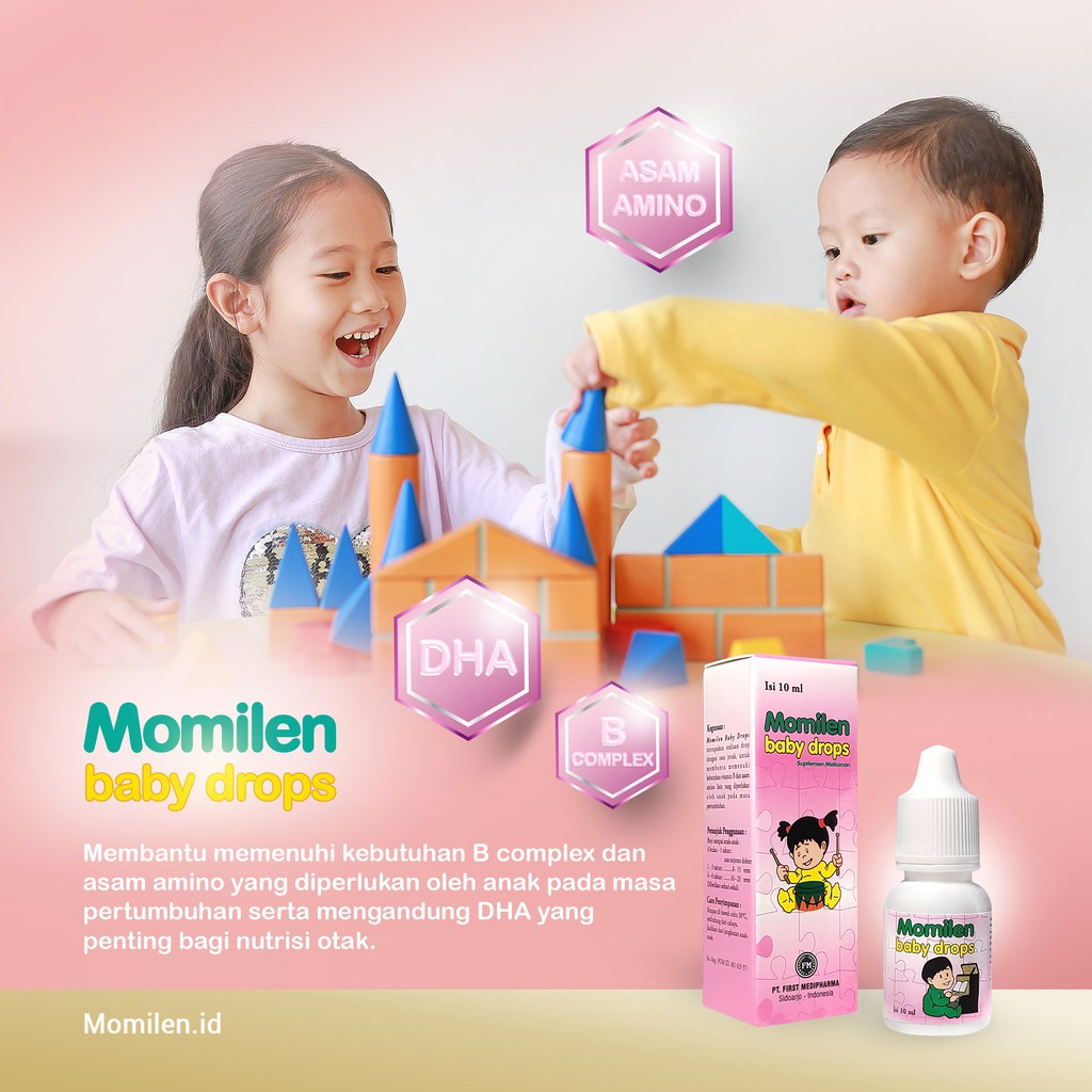 MOMILEN BABY DROPS 10ml / MPASI / DHA / AA / B Complex / Vitamin Tetes