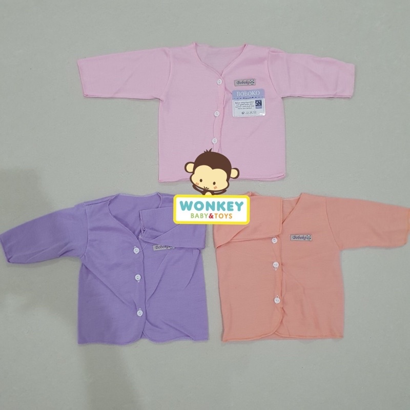 Baju Bayi Newborn Pastel Gradasi / Baju Bayi Panjang / Baju Bayi Pendek / Baju Bayi Kutung / Buntung 0-3 Bulan Boboko / Andreatex-Pnjng PSTL GIRL 1pcs