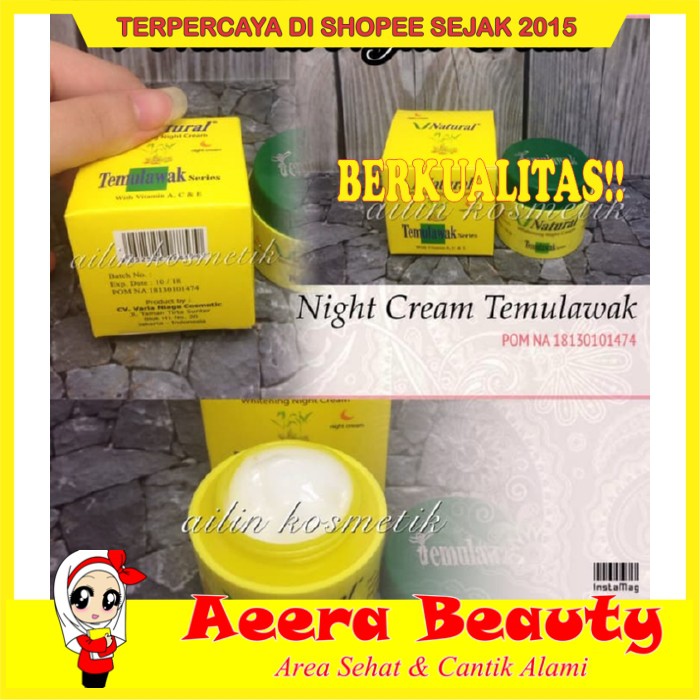 

GRATIS ONGKIR!! [NIGHT/MALAM] CREAM TEMULAWAK V NATURAL / VNATURAL AK0327