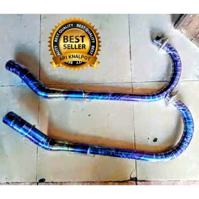 Leher knalpot vixion satria fu tiger bluemon c